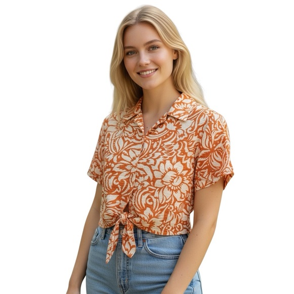 Joie Tops - 🆕 Joie floral prairie core, cottage core, coastal core short sleeve …